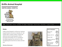 Tablet Screenshot of griffinanimalhospital.com